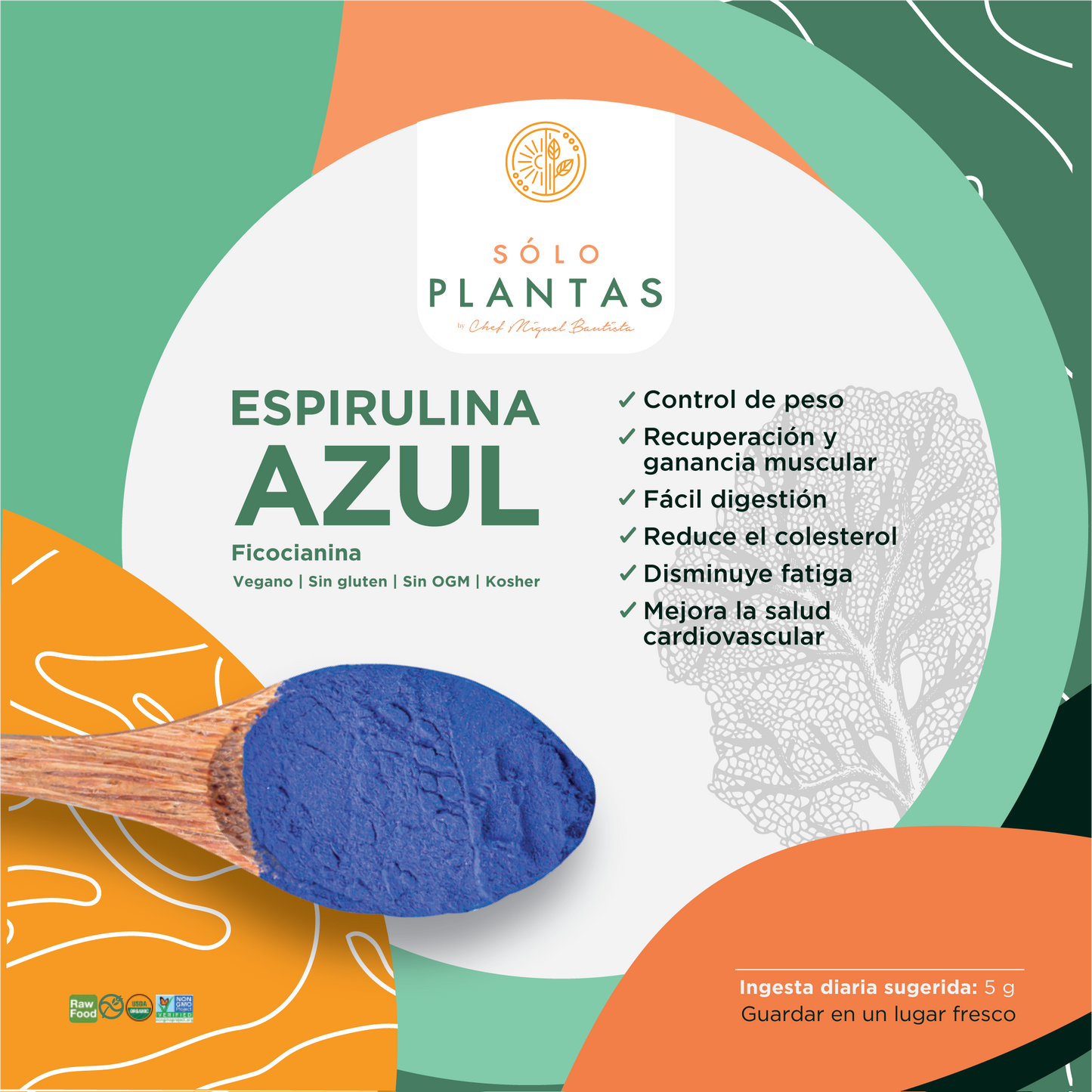 Espirulina Azul Pura en Polvo (Ficocianina)