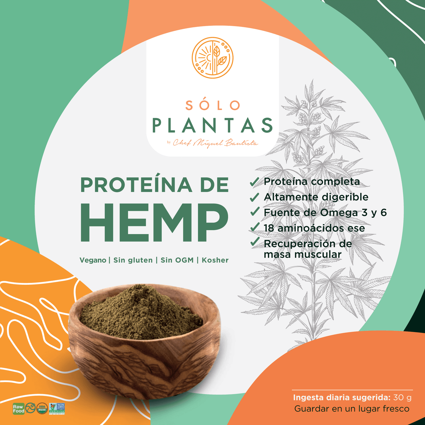 Proteína de Hemp Orgánica