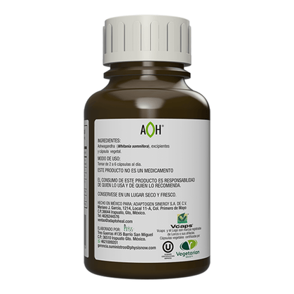 Cápsulas de Ashwagandha
